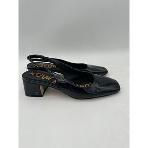 Sam Edelman Black Terra Slingback Heel Woman's 7.5